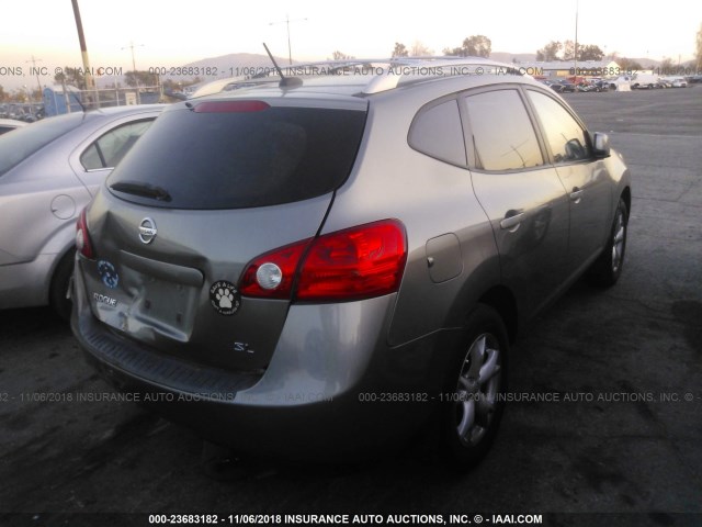 JN8AS58T68W017313 - 2008 NISSAN ROGUE S/SL Pewter photo 4