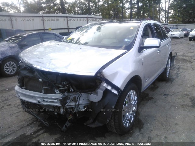 2LMDJ6JC2ABJ09408 - 2010 LINCOLN MKX SILVER photo 2