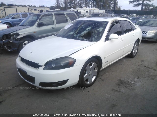 2G1WD58C869429792 - 2006 CHEVROLET IMPALA SUPER SPORT WHITE photo 2