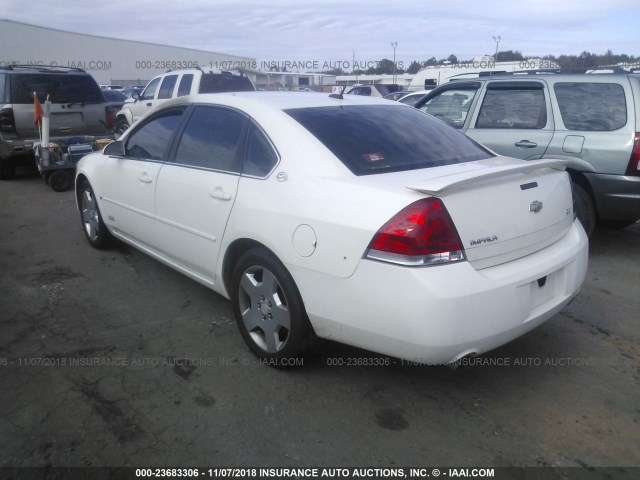 2G1WD58C869429792 - 2006 CHEVROLET IMPALA SUPER SPORT WHITE photo 3