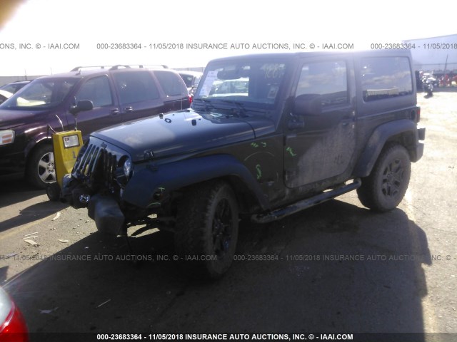 1C4AJWAG4FL653695 - 2015 JEEP WRANGLER SPORT GREEN photo 2