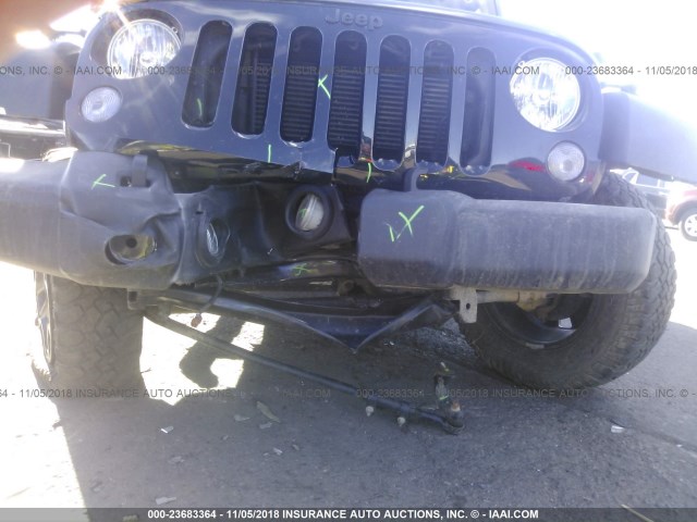 1C4AJWAG4FL653695 - 2015 JEEP WRANGLER SPORT GREEN photo 6