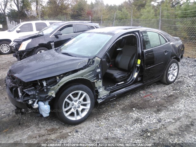 1G11C5SL8EF272549 - 2014 CHEVROLET MALIBU 1LT BLACK photo 2