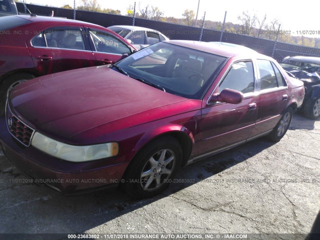 1G6KS54Y22U219668 - 2002 CADILLAC SEVILLE SLS MAROON photo 2