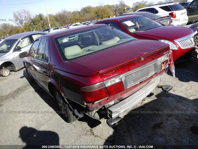 1G6KS54Y22U219668 - 2002 CADILLAC SEVILLE SLS MAROON photo 3