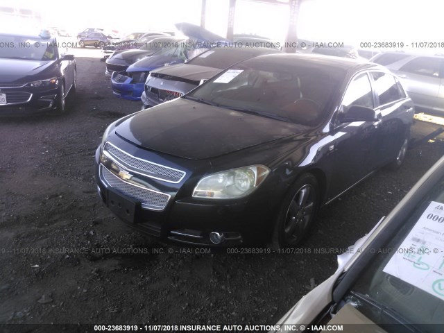 1G1ZK57748F159395 - 2008 CHEVROLET MALIBU LTZ BLACK photo 2