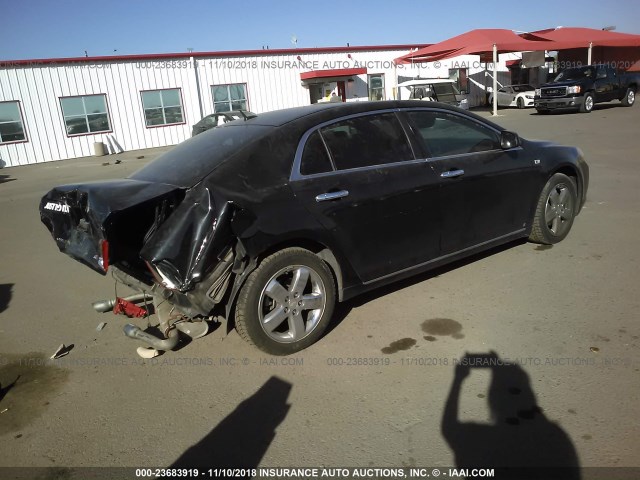 1G1ZK57748F159395 - 2008 CHEVROLET MALIBU LTZ BLACK photo 4