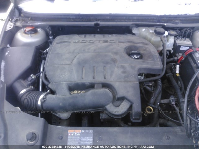 1G1ZC5E13BF285489 - 2011 CHEVROLET MALIBU 1LT ბეჟი ფოტო 10