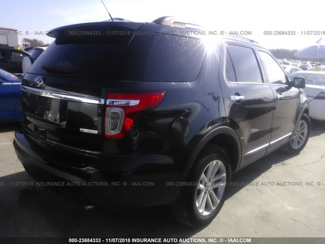 1FM5K7D95FGB01886 - 2015 FORD EXPLORER XLT BLUE photo 4