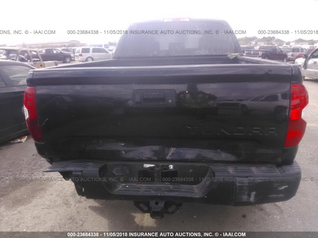 5TFRM5F15GX102730 - 2016 TOYOTA TUNDRA DOUBLE CAB SR/SR5 BLACK photo 6