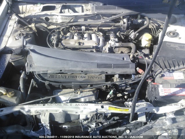 1N4AB41D4WC700463 - 1998 NISSAN SENTRA E/XE/GXE/GLE SILVER photo 10