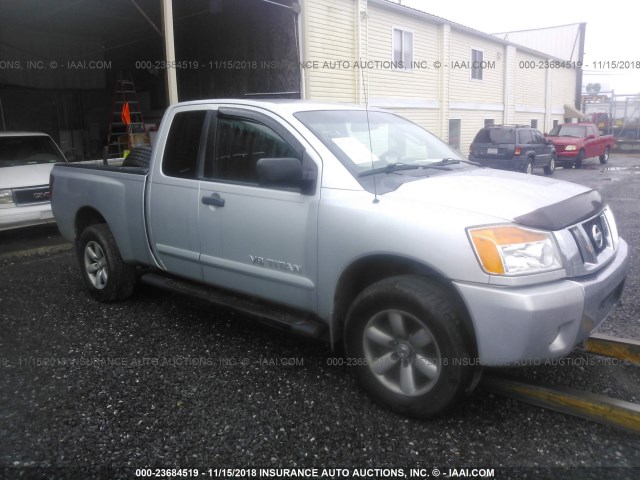 1N6AA0CC4AN323864 - 2010 NISSAN TITAN XE/SE/LE/PRO-4X SILVER photo 1