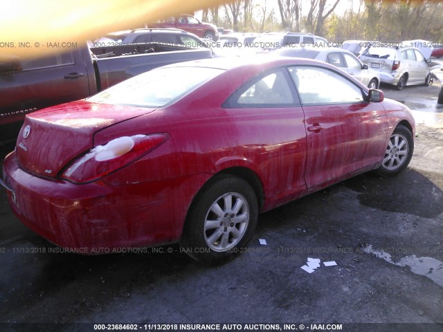 4T1CE38PX4U768306 - 2004 TOYOTA CAMRY SOLARA SE/SLE Qırmızı foto 4