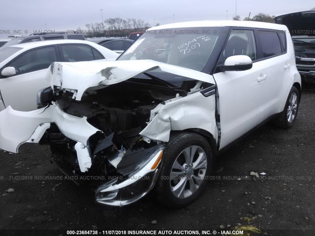 KNDJX3A52G7377507 - 2016 KIA SOUL ! WHITE photo 2