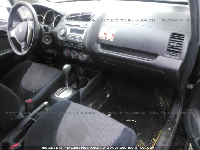 JHMGD38617S001488 - 2007 HONDA FIT S 黑色 照片 5