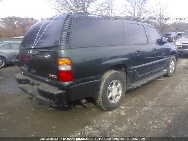 1GKFK66U23J231180 - 2003 GMC YUKON XL DENALI GREEN photo 4