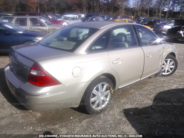 1FAHP28186G170278 - 2006 FORD FIVE HUNDRED LIMITED TAN photo 4