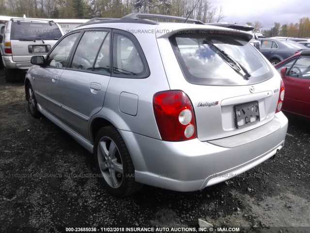 JM1BJ245731112610 - 2003 MAZDA PROTEGE PR5 SILVER photo 3