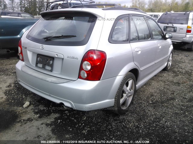 JM1BJ245731112610 - 2003 MAZDA PROTEGE PR5 SILVER photo 4