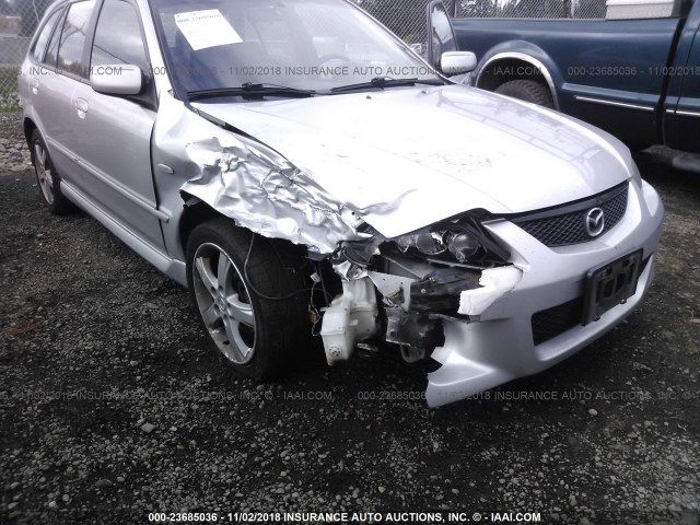 JM1BJ245731112610 - 2003 MAZDA PROTEGE PR5 SILVER photo 6