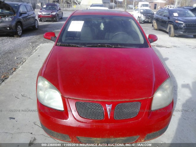 1G2AL15F677286764 - 2007 PONTIAC G5 RED photo 6