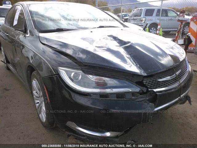 1C3CCCAB5FN634927 - 2015 CHRYSLER 200 LIMITED BLACK photo 6