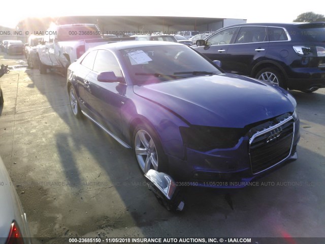 WAUWFAFR4EA011361 - 2014 AUDI A5 PRESTIGE BLUE photo 1