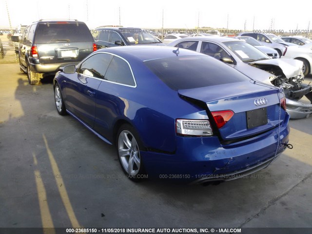 WAUWFAFR4EA011361 - 2014 AUDI A5 PRESTIGE BLUE photo 3