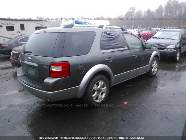 1FMDK02186GA57429 - 2006 FORD FREESTYLE SEL GRAY photo 4