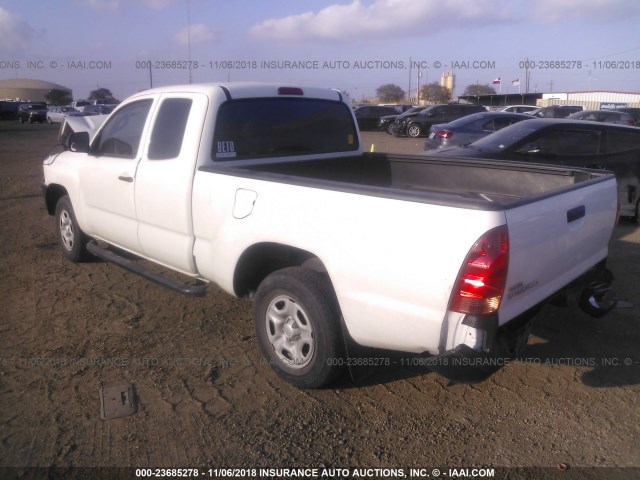 5TFTX4CN1FX066869 - 2015 TOYOTA TACOMA ACCESS CAB WHITE photo 3