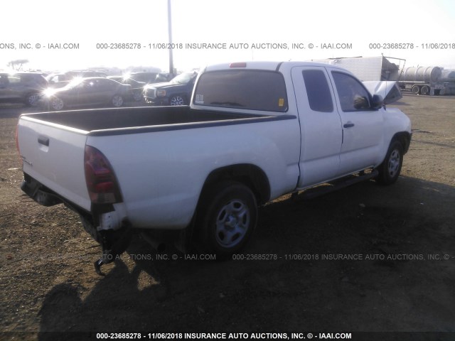 5TFTX4CN1FX066869 - 2015 TOYOTA TACOMA ACCESS CAB WHITE photo 4