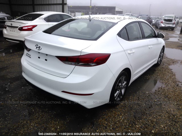 5NPD84LF9HH067776 - 2017 HYUNDAI ELANTRA SE/VALUE/LIMITED WHITE photo 4