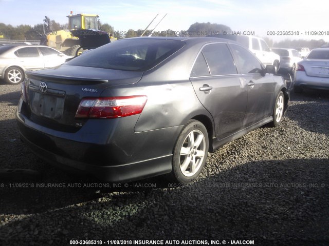 4T1BE46K88U777522 - 2008 TOYOTA CAMRY CE/LE/XLE/SE GRAY photo 4