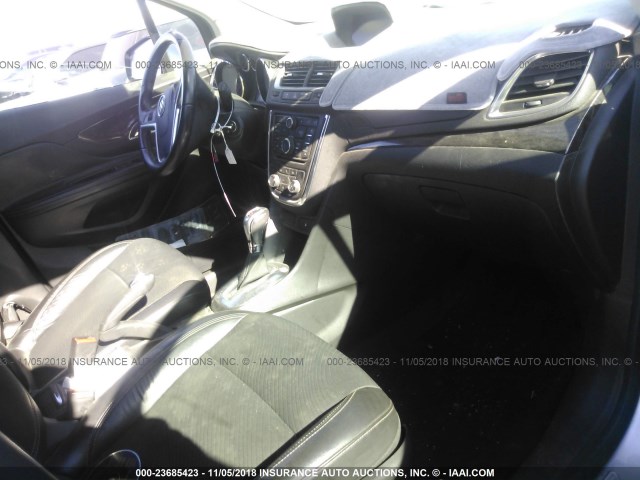 KL4CJASB9EB599341 - 2014 BUICK ENCORE SILVER photo 5