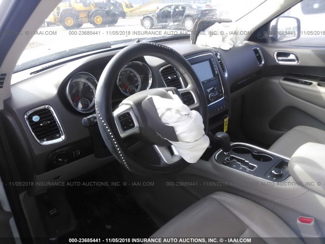 1C4SDJDT2DC697294 - 2013 DODGE DURANGO CREW WHITE photo 5