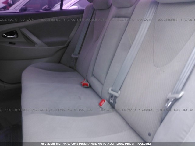 4T1BE46K98U734985 - 2008 TOYOTA CAMRY CE/LE/XLE/SE GRAY photo 8