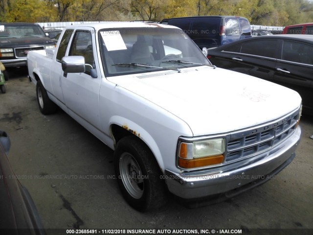 1B7GL23Y6PS225993 - 1993 DODGE DAKOTA WHITE photo 1