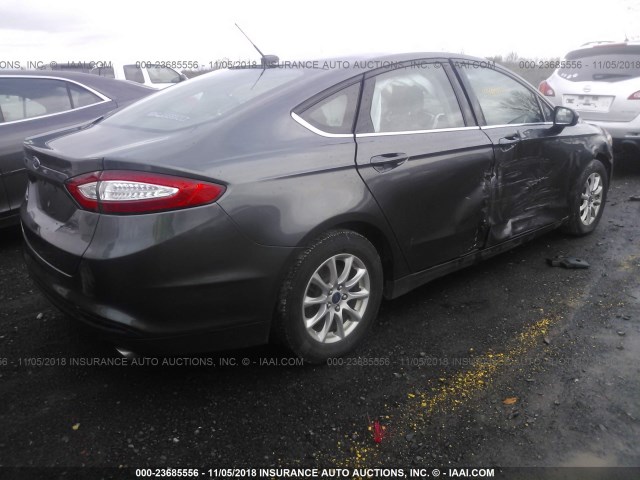 3FA6P0G72FR108482 - 2015 FORD FUSION S BLACK photo 4