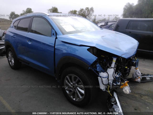 KM8J33A47JU720237 - 2018 HYUNDAI TUCSON SEL/SEL PLUS BLUE photo 1