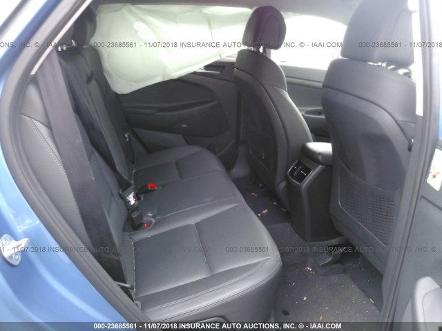 KM8J33A47JU720237 - 2018 HYUNDAI TUCSON SEL/SEL PLUS BLUE photo 8