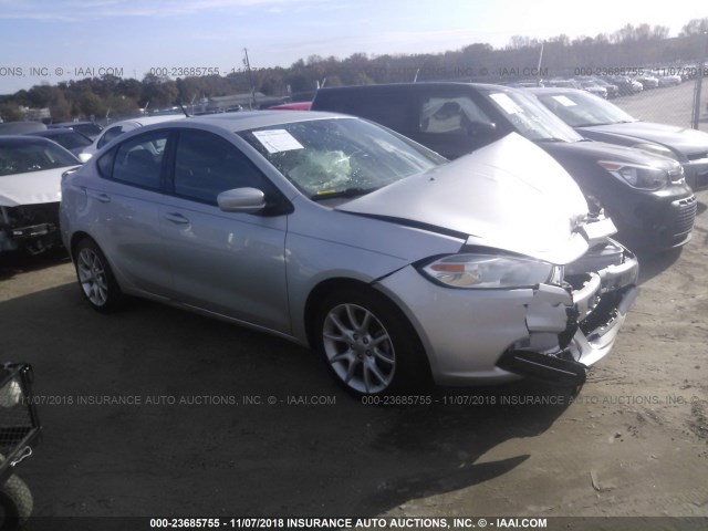 1C3CDFBA6DD182395 - 2013 DODGE DART SXT SILVER photo 1