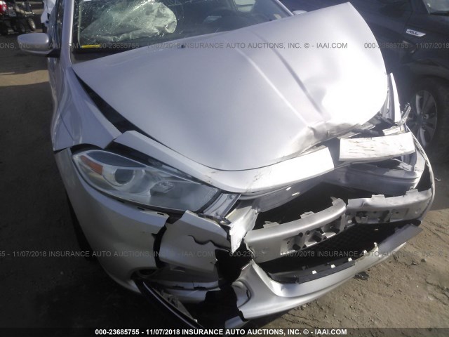 1C3CDFBA6DD182395 - 2013 DODGE DART SXT SILVER photo 6