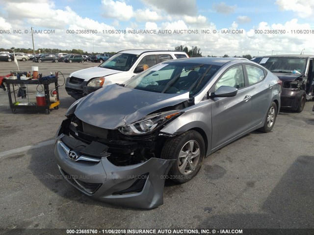 5NPDH4AE0FH558759 - 2015 HYUNDAI ELANTRA SE/SPORT/LIMITED GRAY photo 6