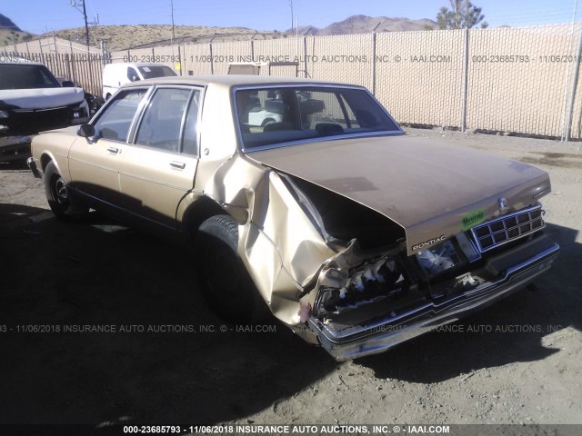 1G2BL69H8GX215207 - 1986 PONTIAC PARISIENNE GOLD photo 3