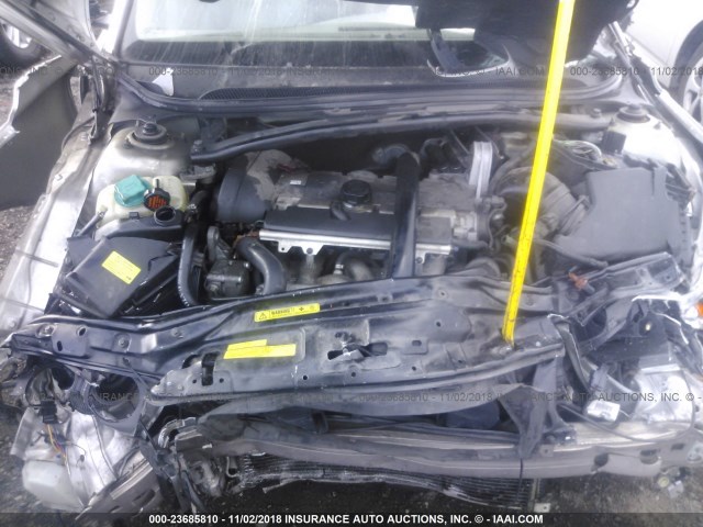 YV1RH59H942374486 - 2004 VOLVO S60 2.5T SILVER photo 10