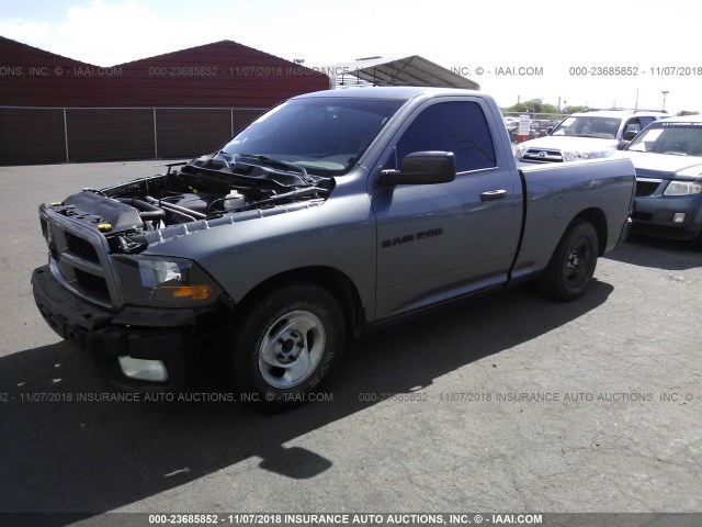 3C6JD6AT9CG236903 - 2012 DODGE RAM 1500 ST GRAY photo 2