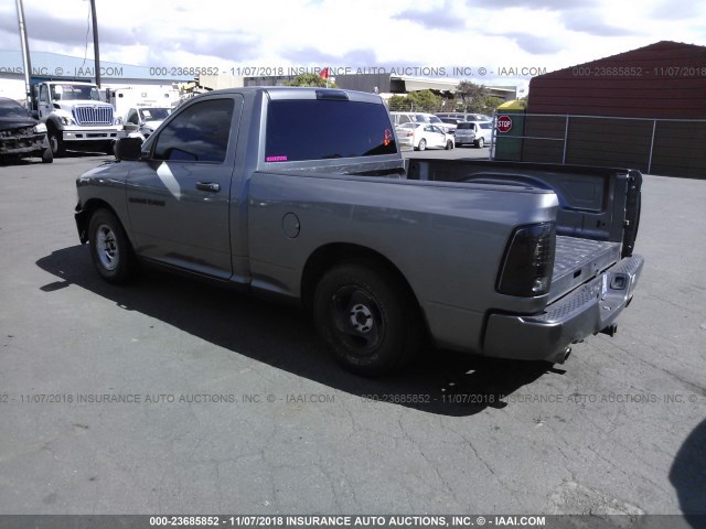 3C6JD6AT9CG236903 - 2012 DODGE RAM 1500 ST GRAY photo 3