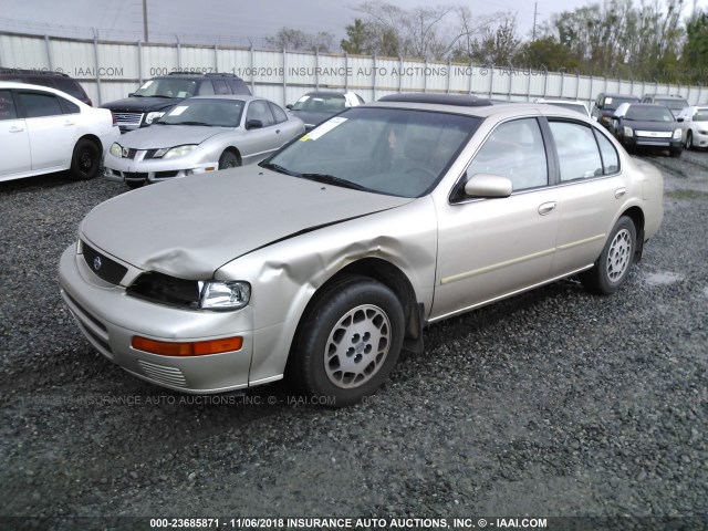 JN1CA21D1ST012377 - 1995 NISSAN MAXIMA GLE/GXE/SE GOLD photo 2