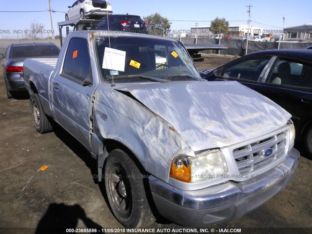 1FTYR10D31PB46404 - 2001 FORD RANGER SILVER photo 1