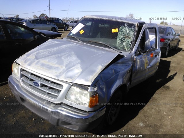 1FTYR10D31PB46404 - 2001 FORD RANGER SILVER photo 2